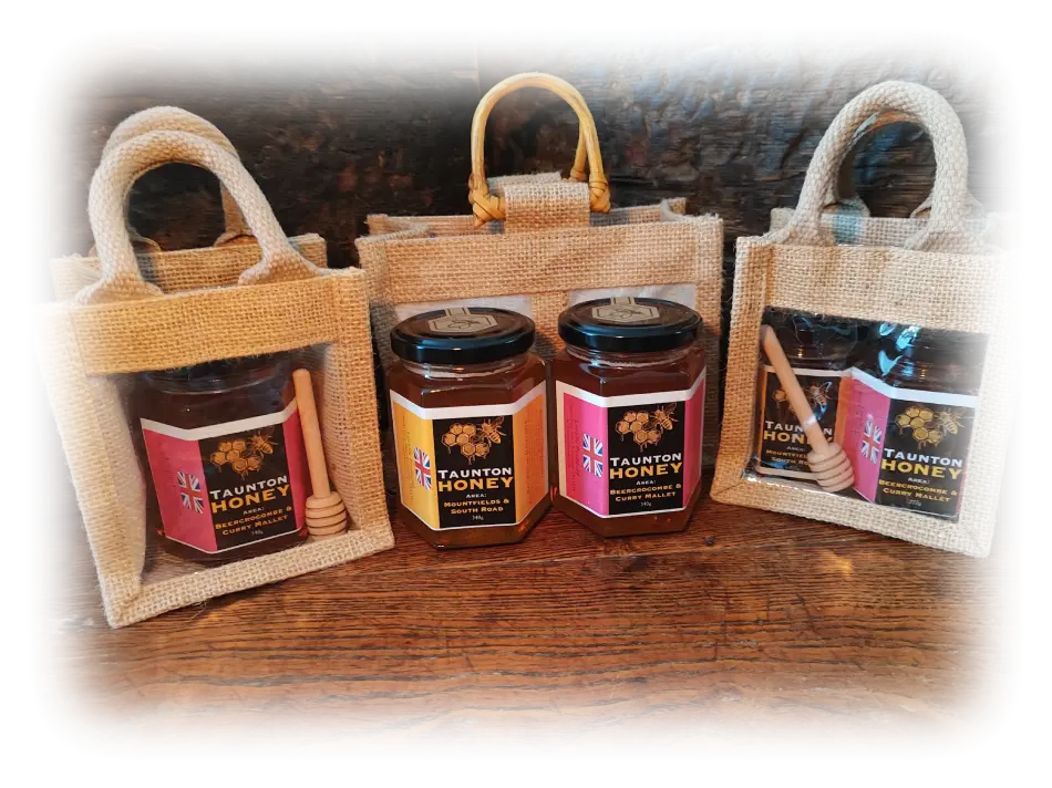 Honey Gift Sets Jute Bag with Honey